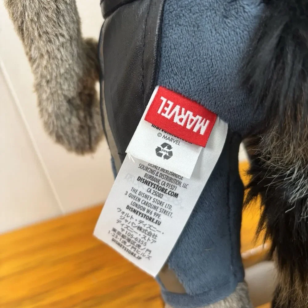 Disney Store Marvel Rocket Raccoon Guardians‎ of the Galaxy Plush Toy 18”